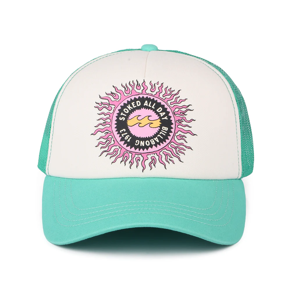 Billabong Aloha Forever Trucker Cap - Weiß-Aquamarinblau - Image 2