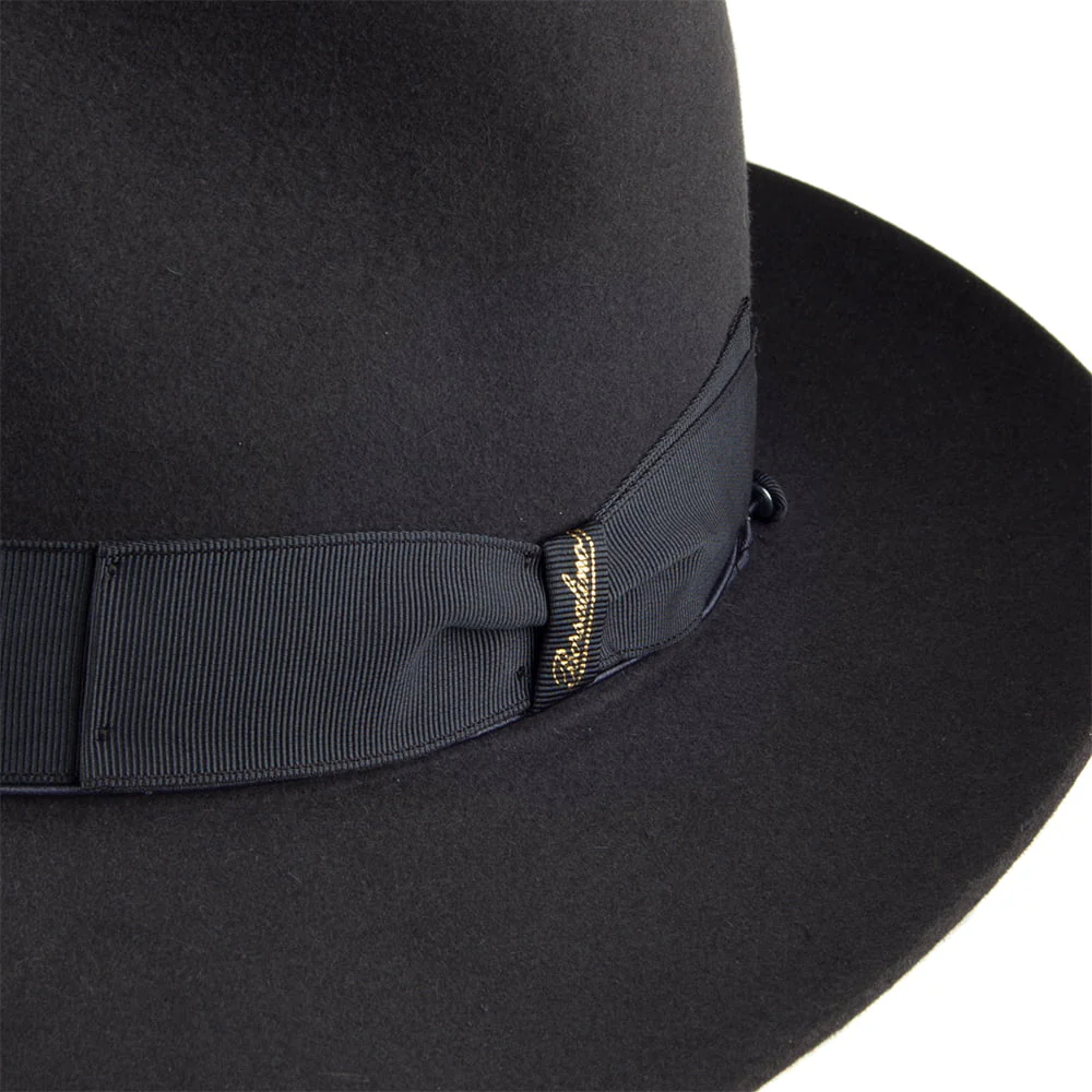 Borsalino Avalon Fedora Hut aus Haarfilz - Anthrazit - Image 3