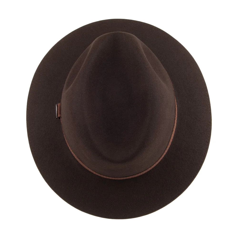 Borsalino Crushable Safari Fedora Haarfilzhut - Braun - Image 3