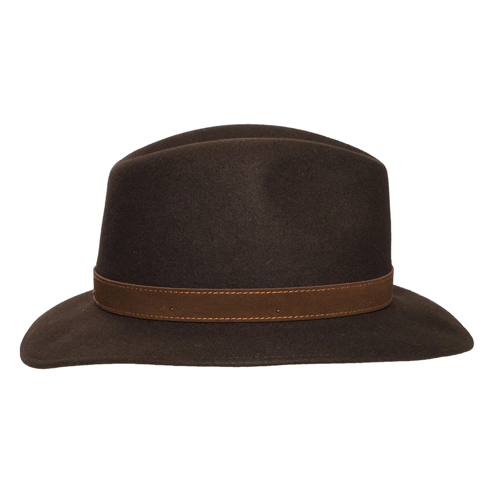 Borsalino Knautschbarer Safari Fedora aus Haarfilz - Braun - Image 3