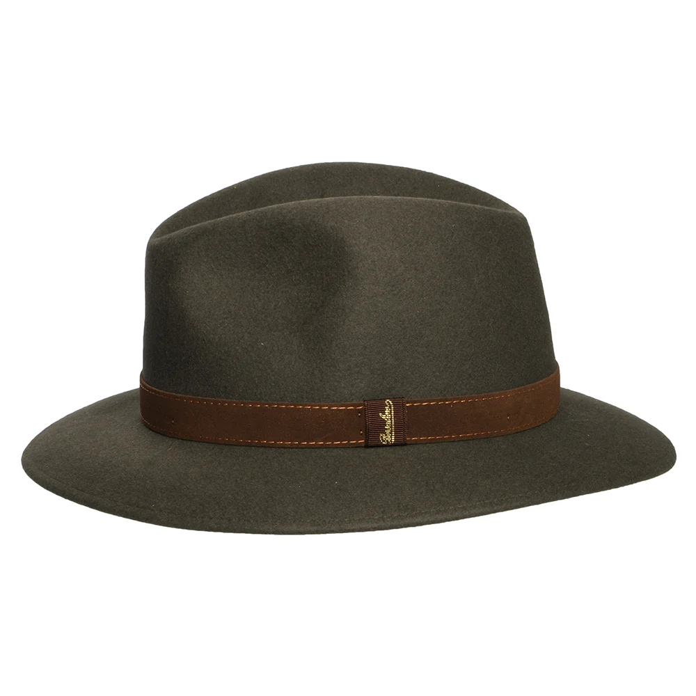 Borsalino Knautschbarer Safari Fedora aus Haarfilz - Salbeigrün - Image 2