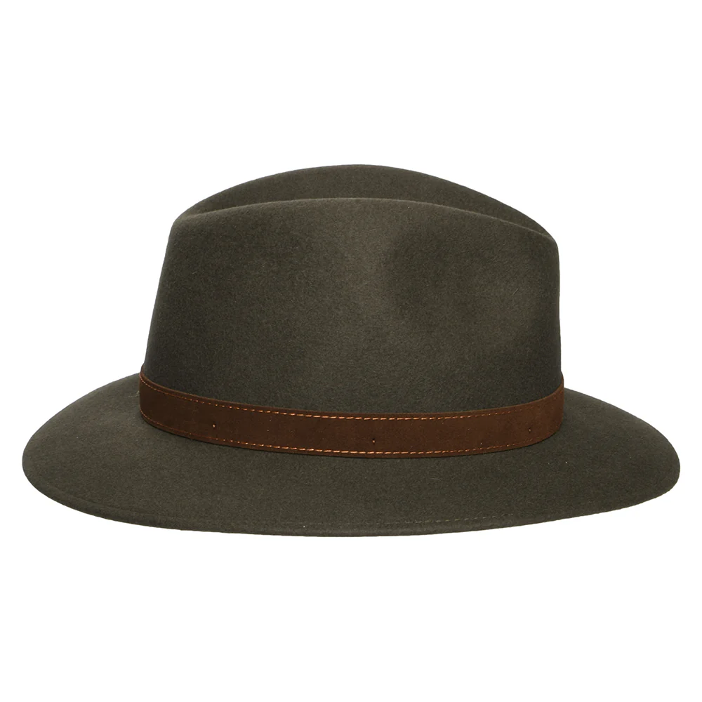 Borsalino Knautschbarer Safari Fedora aus Haarfilz - Salbeigrün - Image 3