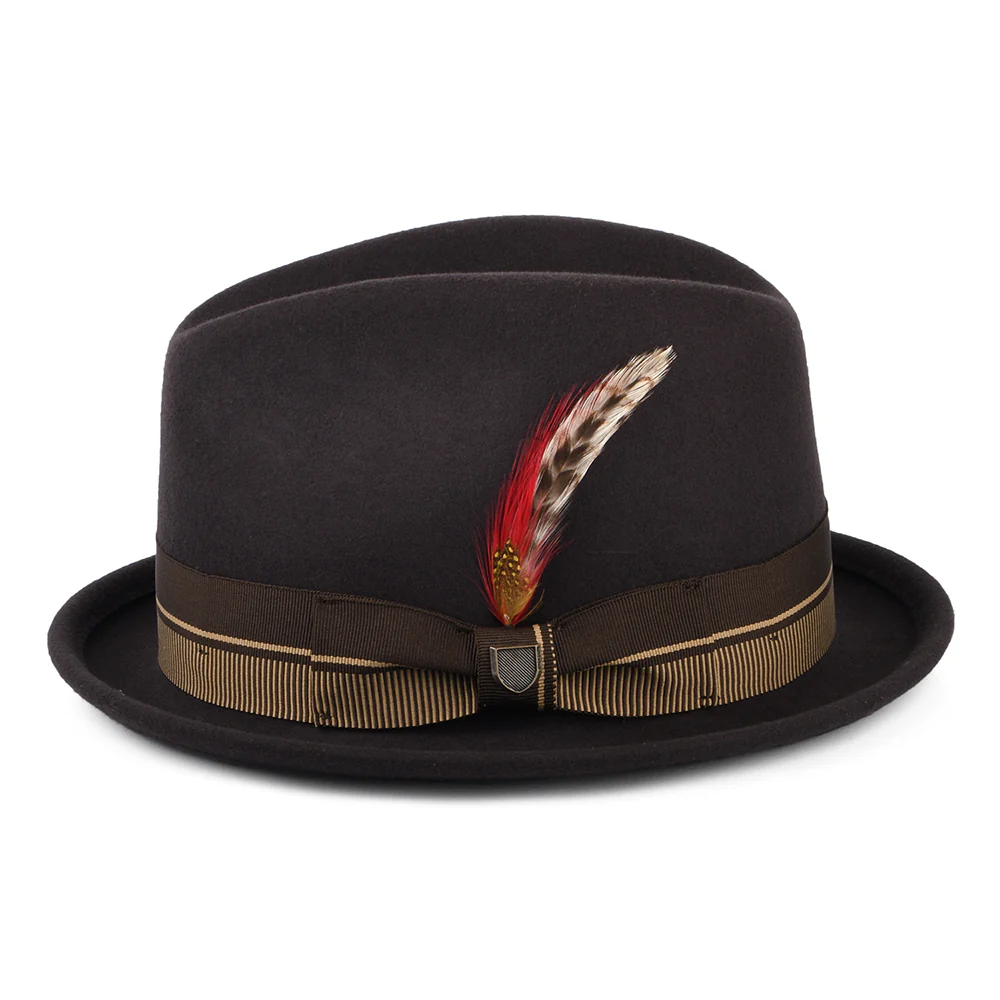 Brixton 20th Anniversary Gain Trilby Hut aus Wollfilz - Schokolade - Image 2