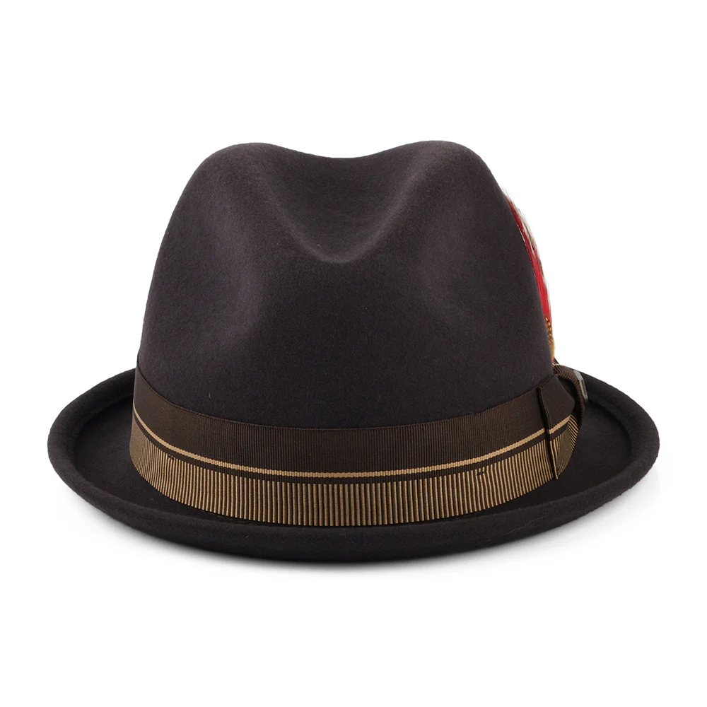 Brixton 20th Anniversary Gain Trilby Hut aus Wollfilz - Schokolade - Image 3