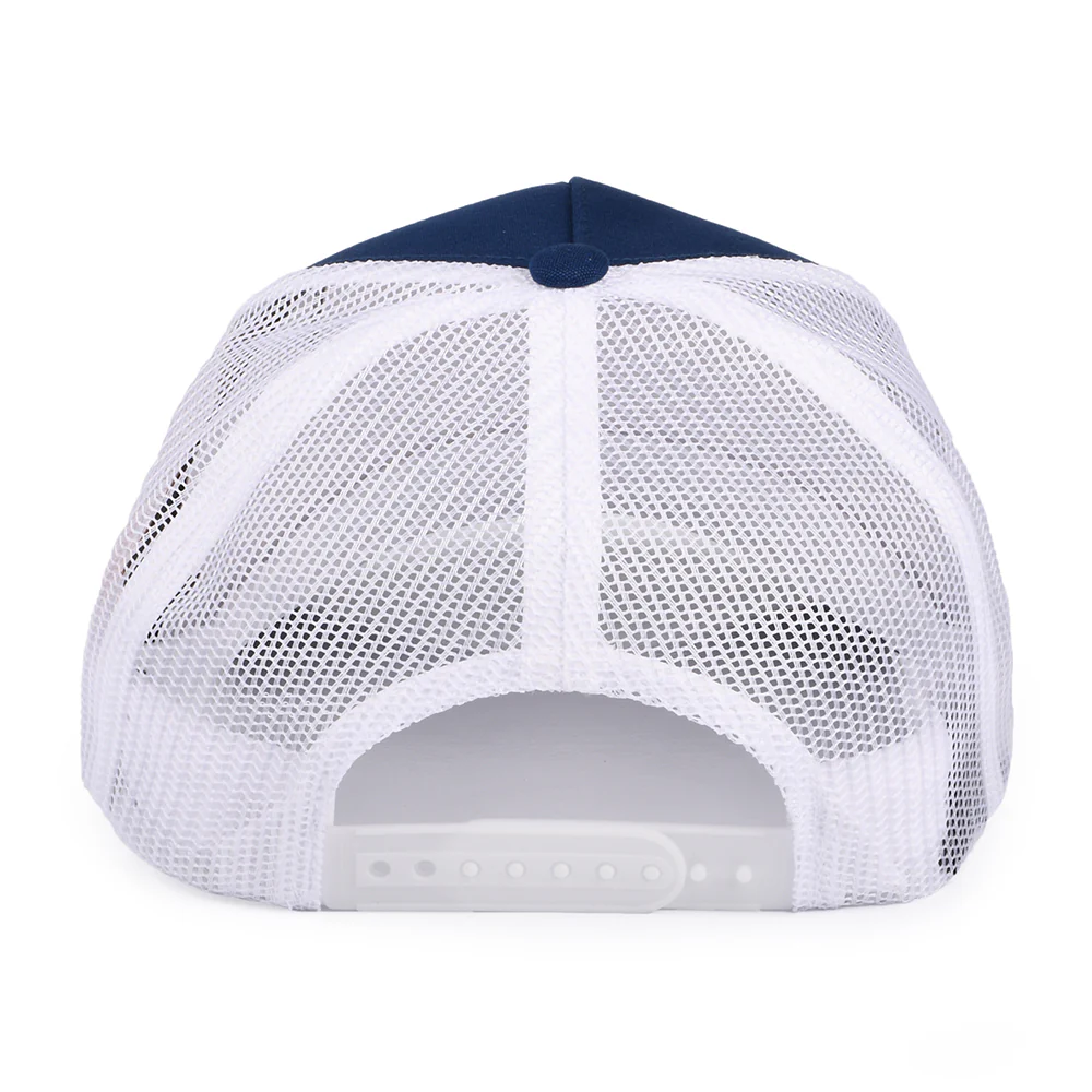 Brixton Alpha Block X C MP Trucker Cap - Blau-Weiß - Image 3