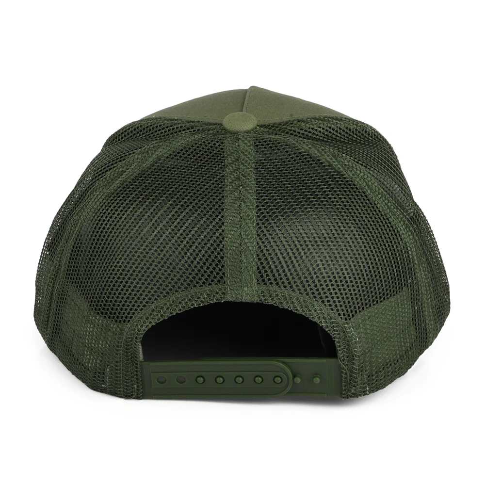 Brixton Alpha Block NetPlus MP Trucker Cap - Olivgrün - Image 3