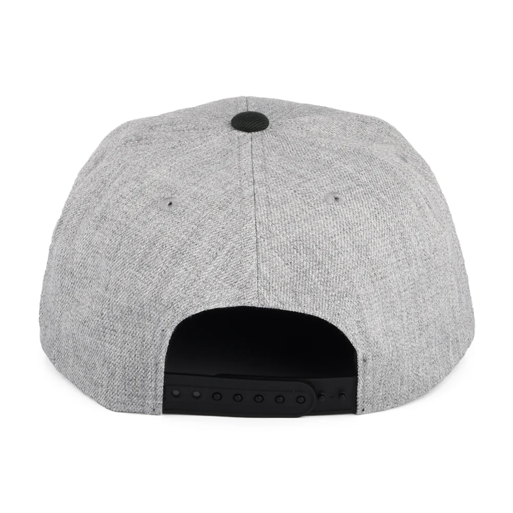 Brixton Alpha Square NetPlus MP Snapback Cap - Grau Melliert-Schwarz - Image 3