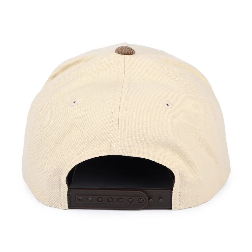 Brixton Alton MP Kord Snapback Cap - Beige-Braun - Image 3