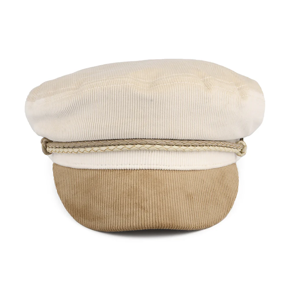 Brixton Ashland Kord Schiffermütze aus Baumwolle - Beige-Hellbraun - Image 2