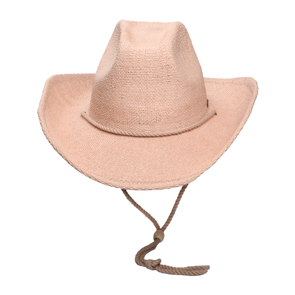 Brixton Austin Cowboy Hut aus Stroh - Rosé - Image 3