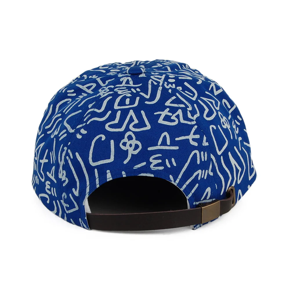 Brixton B-Shield III Lucas Beaufort Strapback Cap - Blau-Weiß - Image 3
