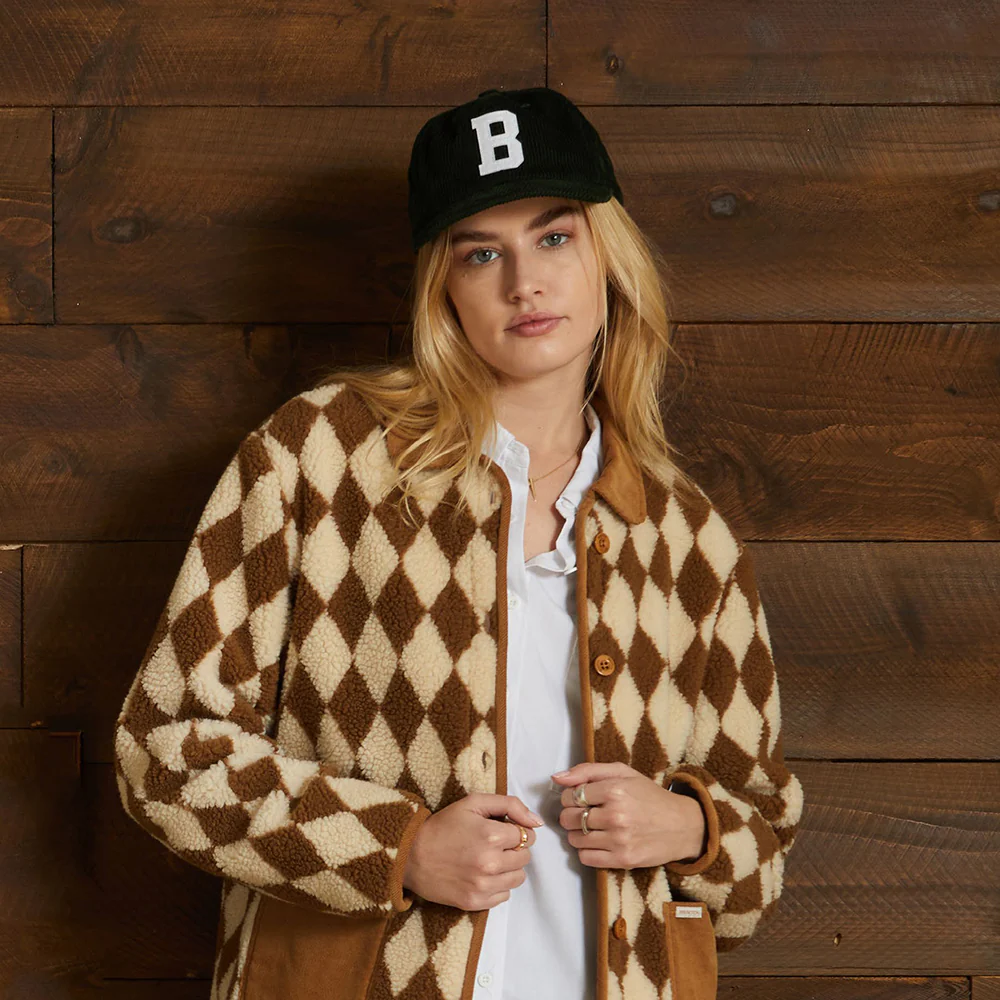 Brixton Big B MP Kord Baseball Cap - Grün - Image 5