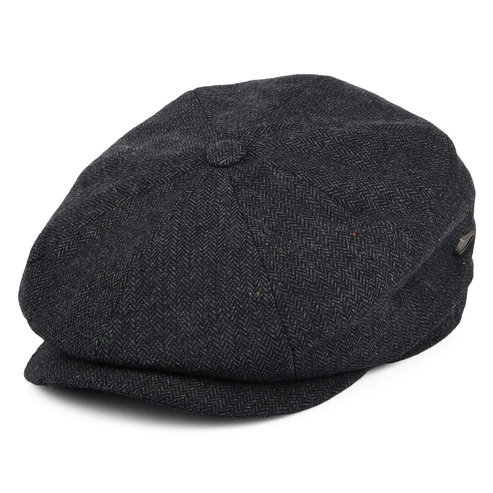 Brixton Brood Baggy Ballonmütze - Marineblau-Weiß
