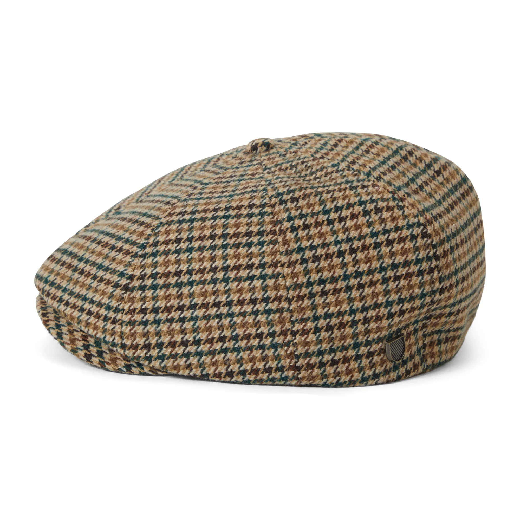 Brixton Brood Ballonmütze Houndstooth - Khaki-Ocker-Grün - Image 2