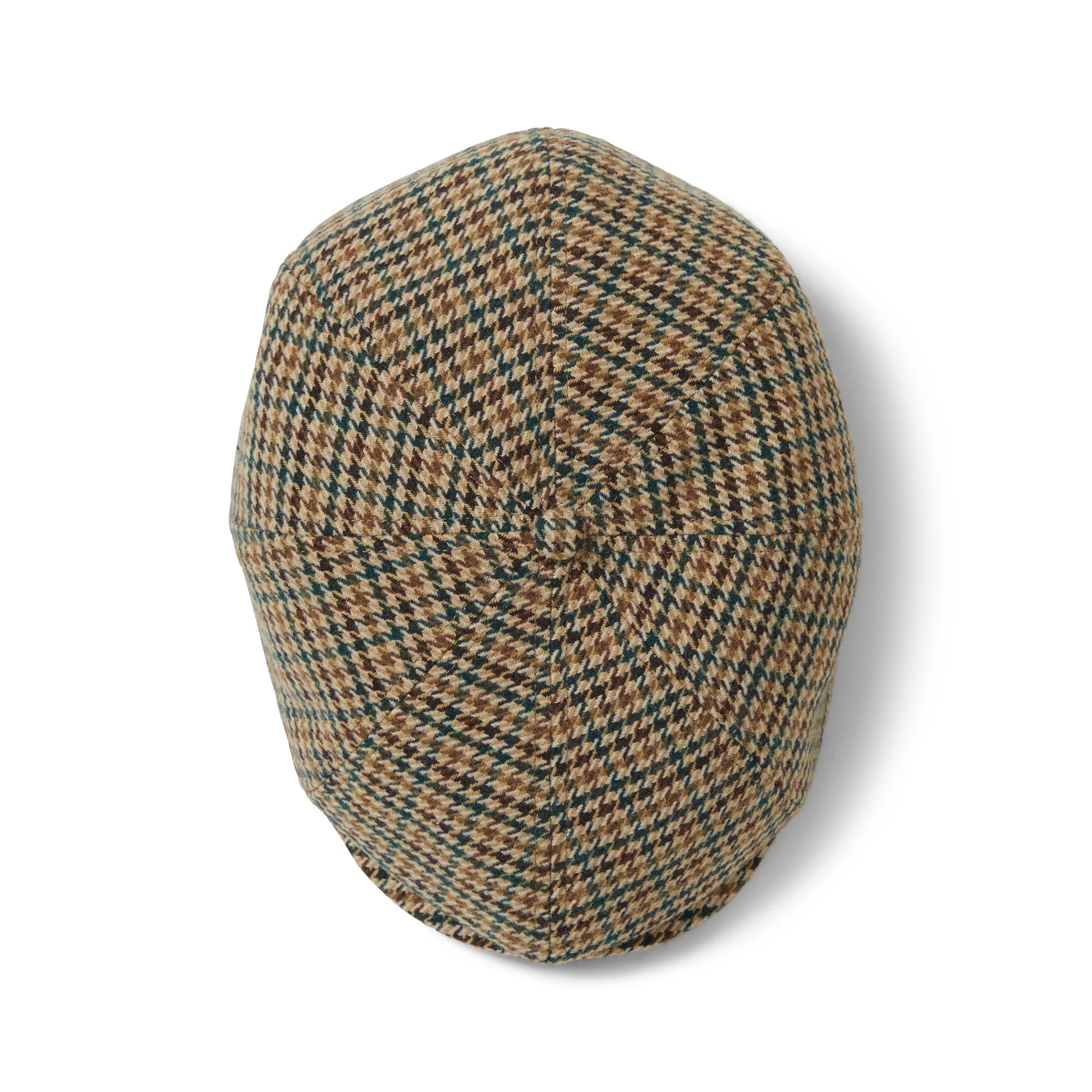 Brixton Brood Ballonmütze Houndstooth - Khaki-Ocker-Grün - Image 3