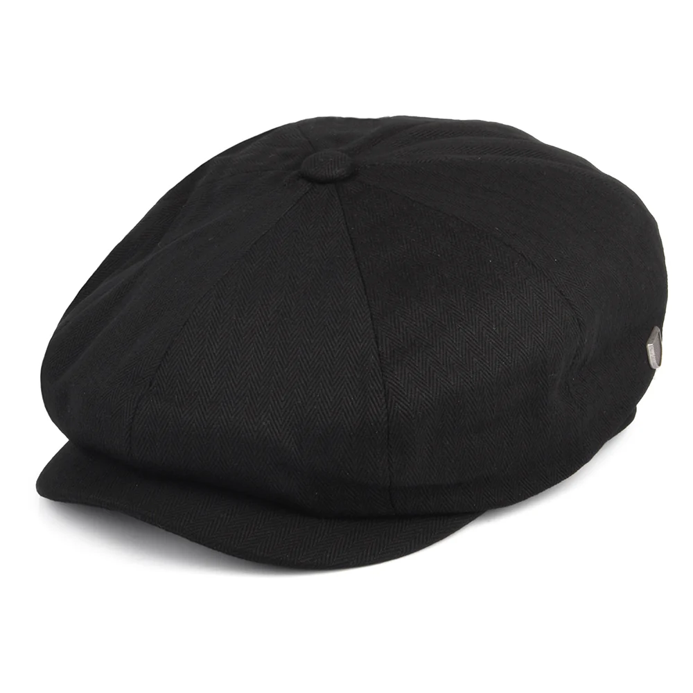 Brixton Brood II Baggy Ballonmütze aus Baumwolle - Schwarz