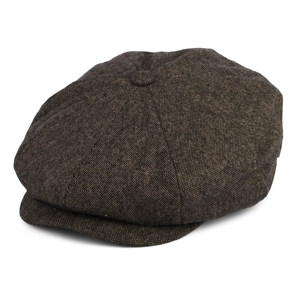 Brixton Brood II Baggy Ballonmütze aus Wollmischung - Dunkles Toffee