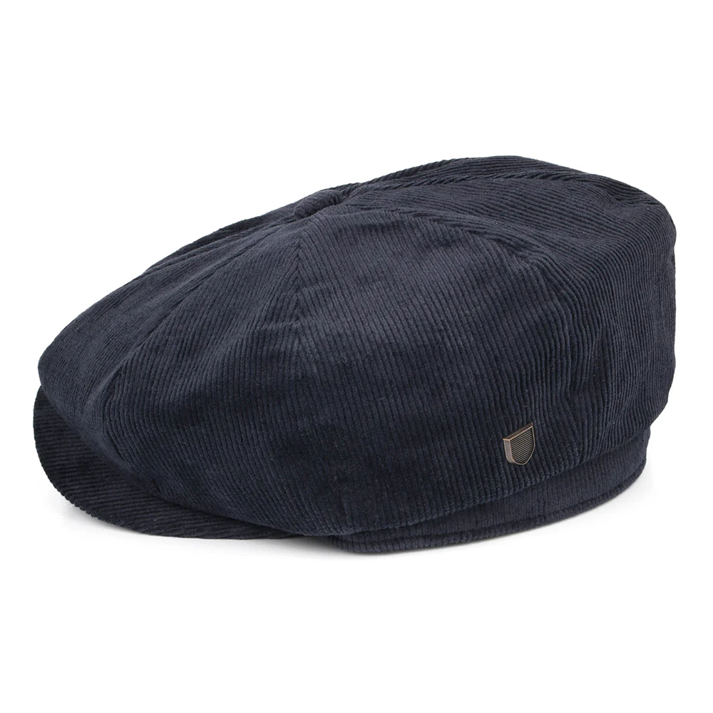 Brixton Brood II Baggy Kord Ballonmütze - Marineblau - Image 3