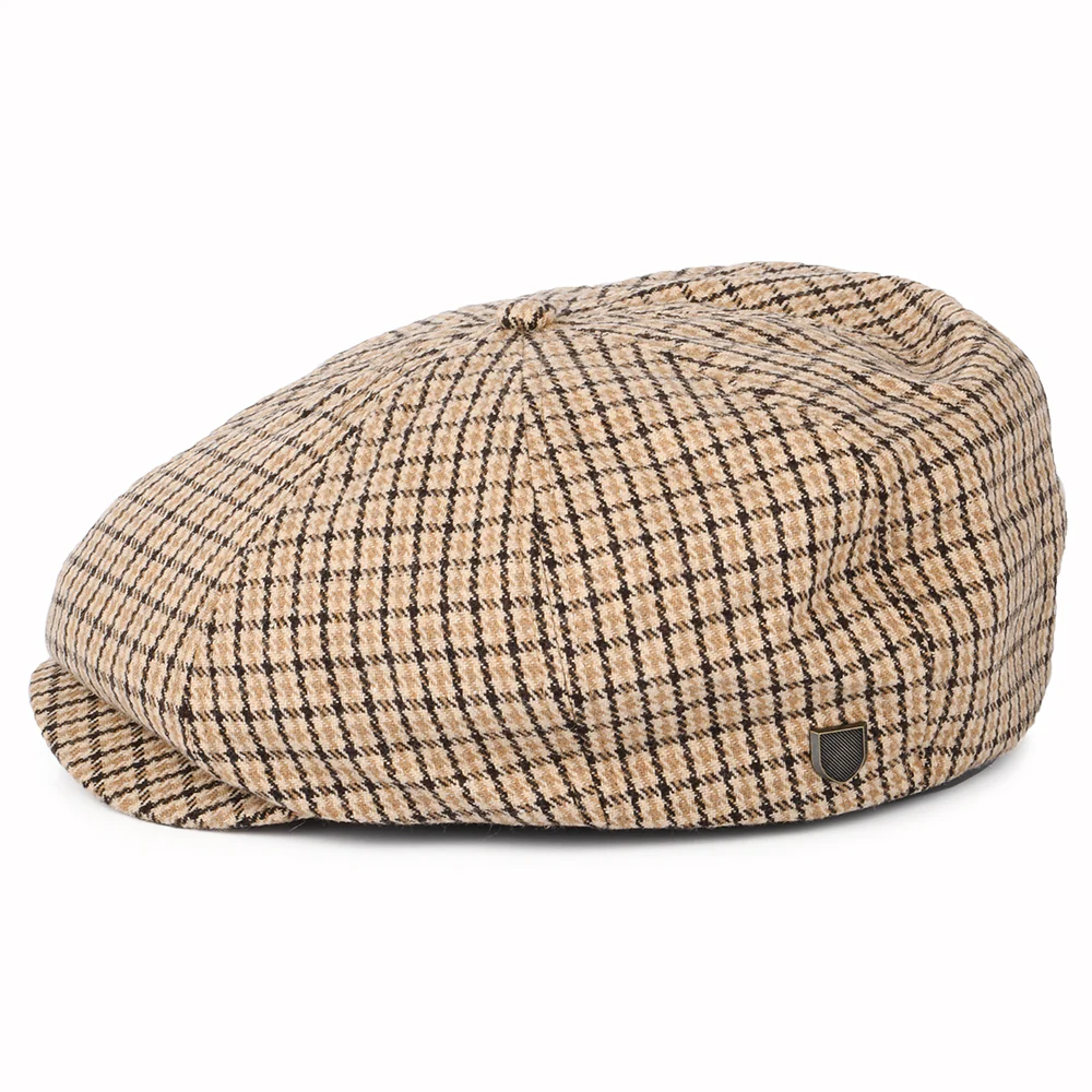 Brixton Brood II Ballonmütze Houndstooth - Sand-Braun - Image 3