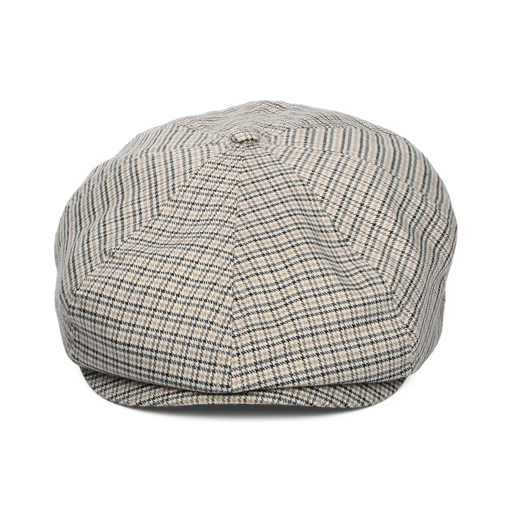 Brixton Brood II Leichtgewicht Ballonmütze Houndstooth - Cremeweiß-Schwarz-Grau - Image 2