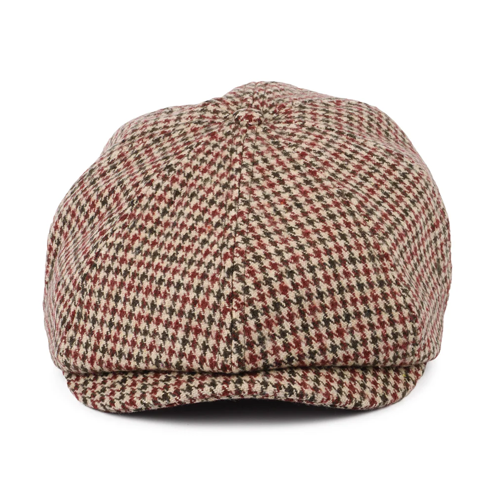 Brixton Brood II Leichtgewicht Ballonmütze Houndstooth - Preiselbeerenrot-Kamel - Image 2