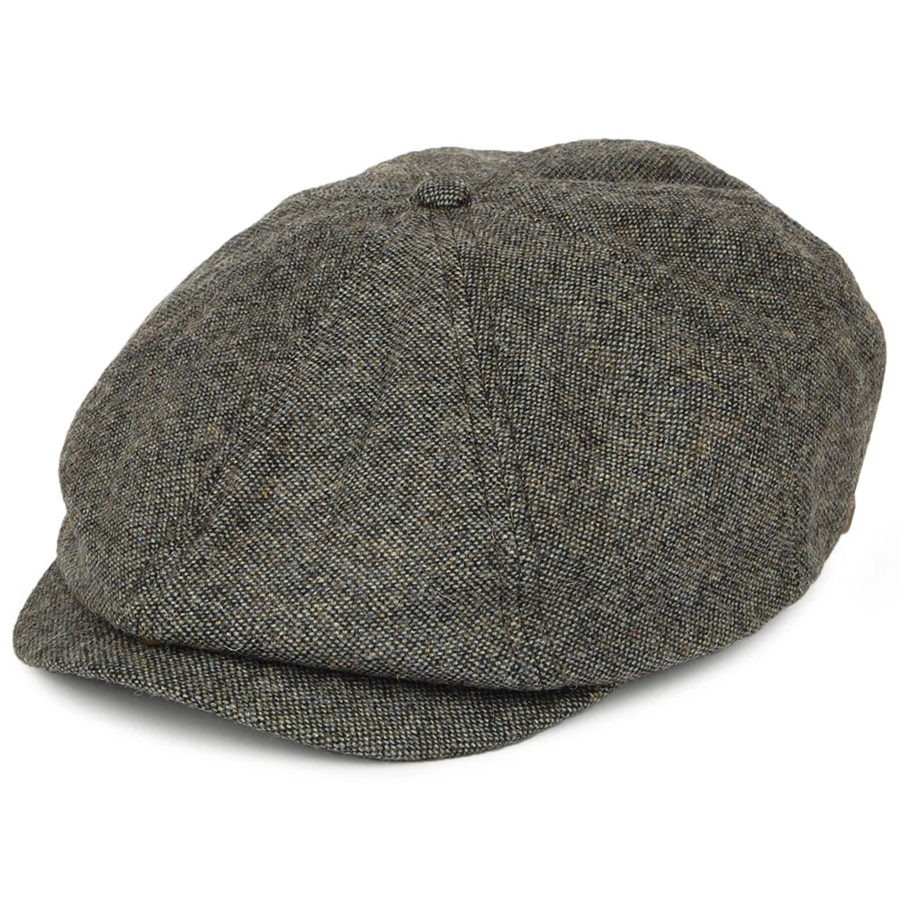 Brixton Brood Tweed Ballonmütze - Blau-Grau