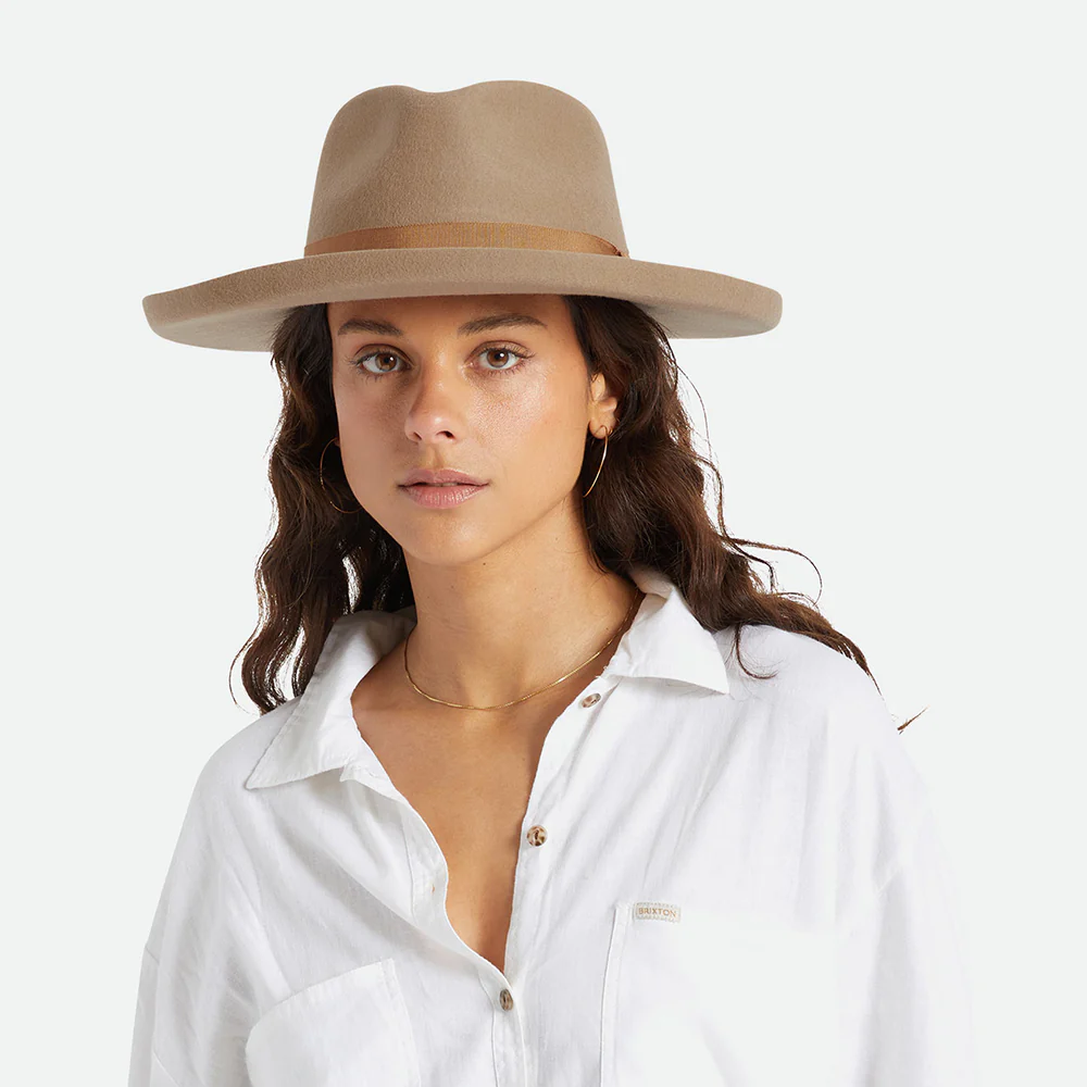 Brixton Capsule Fedora Hut aus Wollfilz - Sand - Image 5
