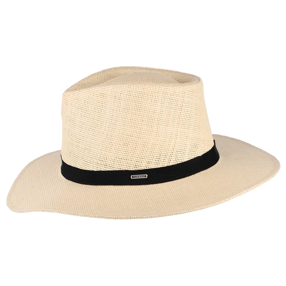 Brixton Carolina Knautschbarer Fedora Hut aus Toyo Stroh - Natur - Image 2