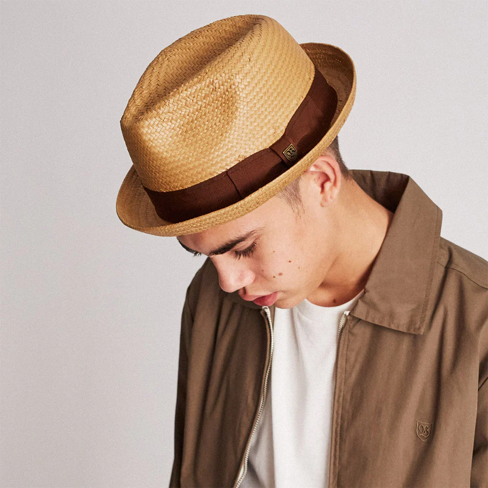 Brixton Castor Trilby Hut aus Stroh - Latte - Image 3