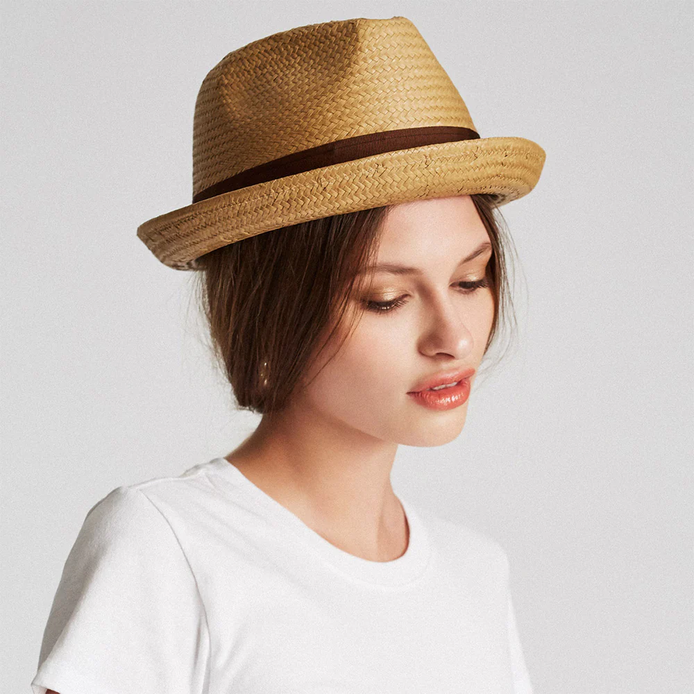 Brixton Castor Trilby Hut aus Stroh - Latte - Image 4