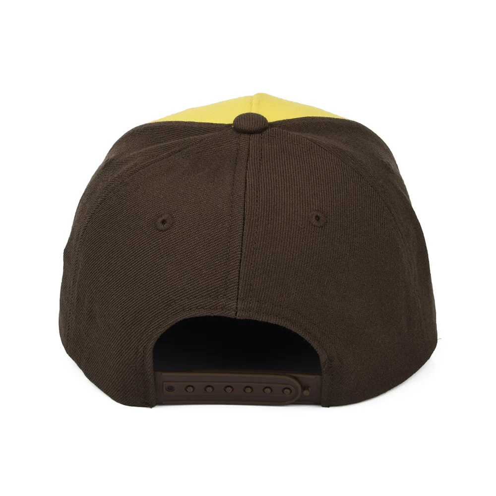 Brixton Crest C NetPlus MP Snapback Cap - Gelb-Braun - Image 3