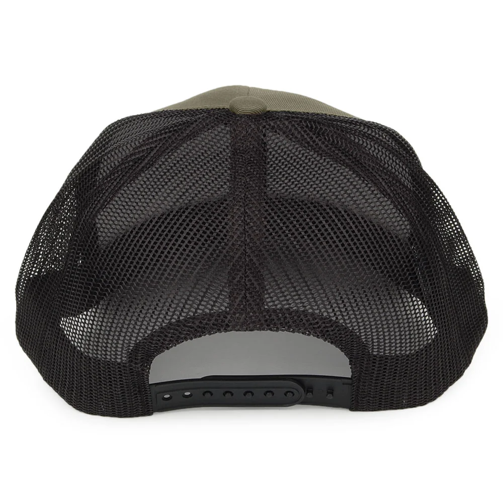 Brixton Crest MP Mesh Trucker Cap - Olivgrün-Schwarz - Image 3