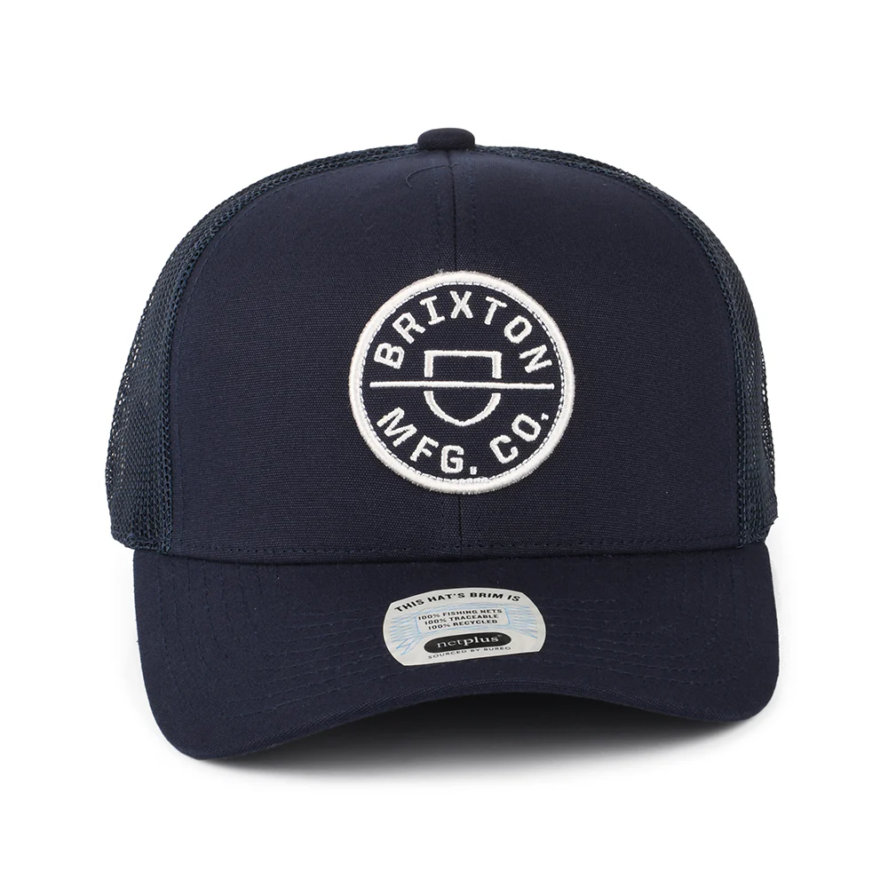 Brixton Crest NetPlus MP Trucker Cap - Verwaschenes Marineblau - Image 2
