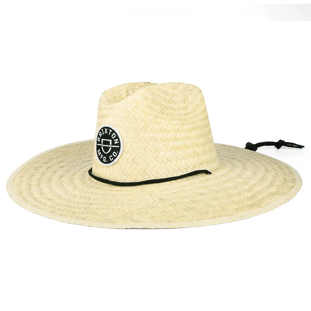 Brixton Crest Rettungsschwimmer Hut aus Stroh - Natur