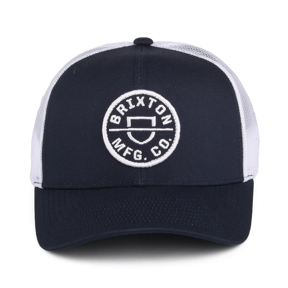 Brixton Crest NetPlus MP Trucker Cap - Marineblau-Weiß - Image 2