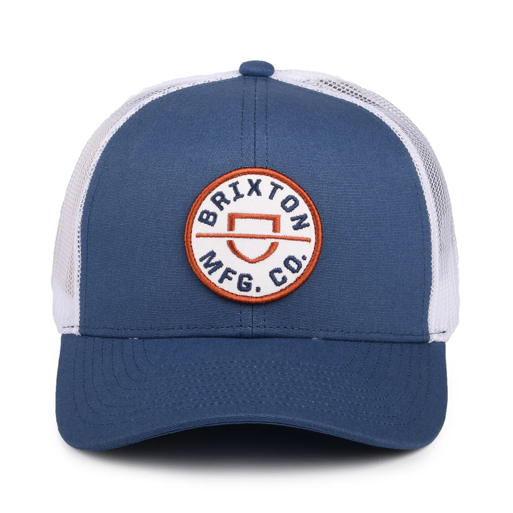 Brixton Crest NetPlus MP Trucker Cap - Schieferblau-Weiß - Image 2