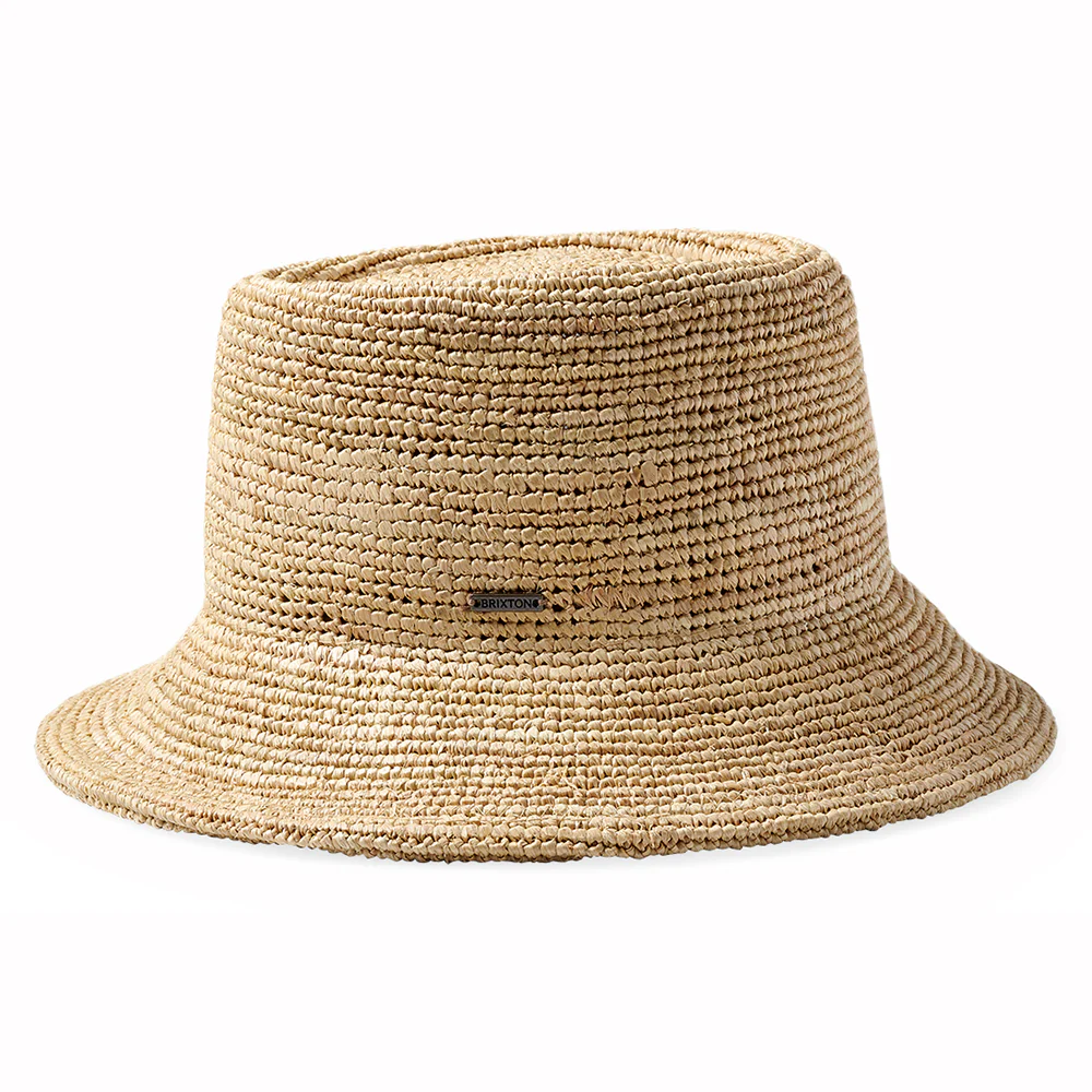 Brixton Ellee Knautschbarer Fischerhut Gehäkelt aus Raffia Stroh - Hellbraun - Image 5
