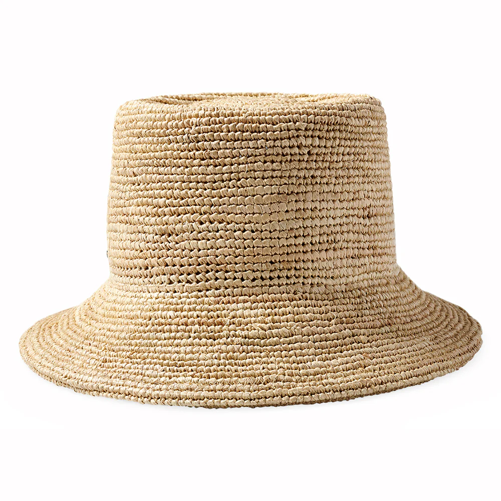 Brixton Ellee Knautschbarer Fischerhut Gehäkelt aus Raffia Stroh - Hellbraun - Image 6