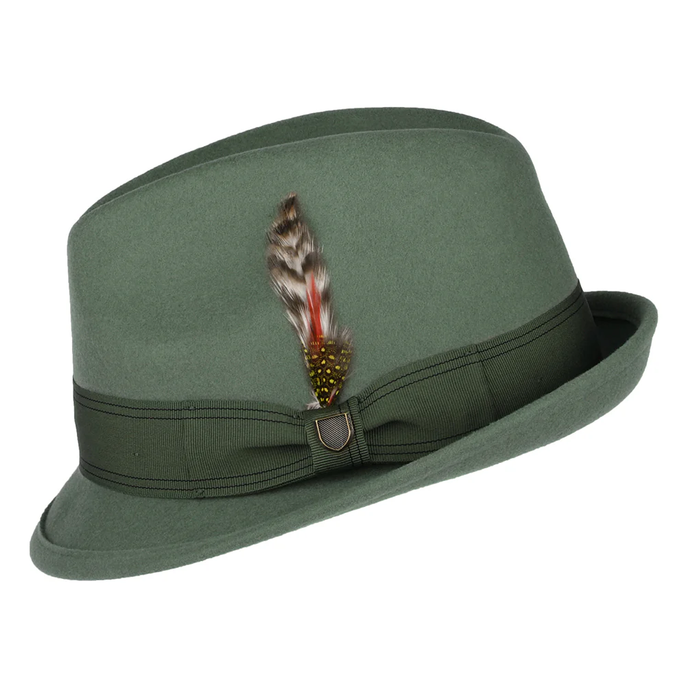 Brixton Gain Trilby Hut aus Wollfilz - Hellolivgrün - Image 2