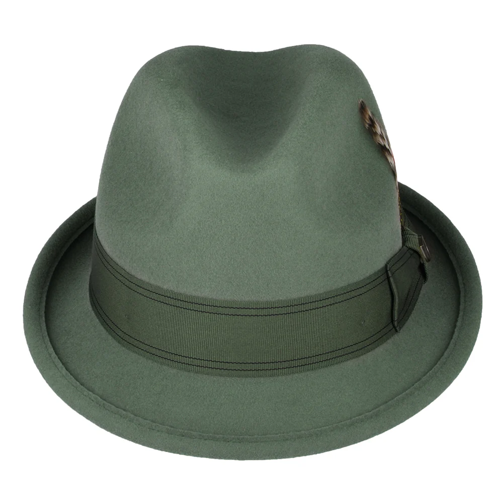 Brixton Gain Trilby Hut aus Wollfilz - Hellolivgrün - Image 3