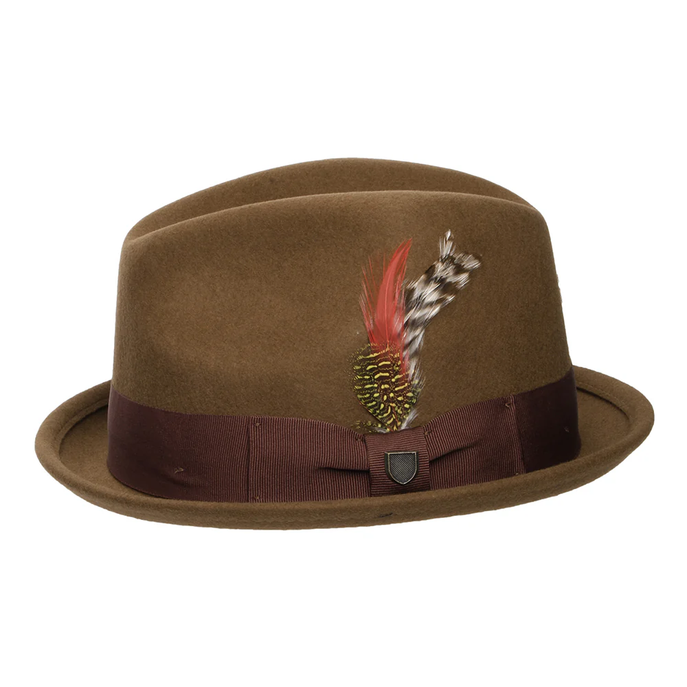 Brixton Gain Trilby Hut aus Wollfilz - Kaffee-Kastanienbraun - Image 2