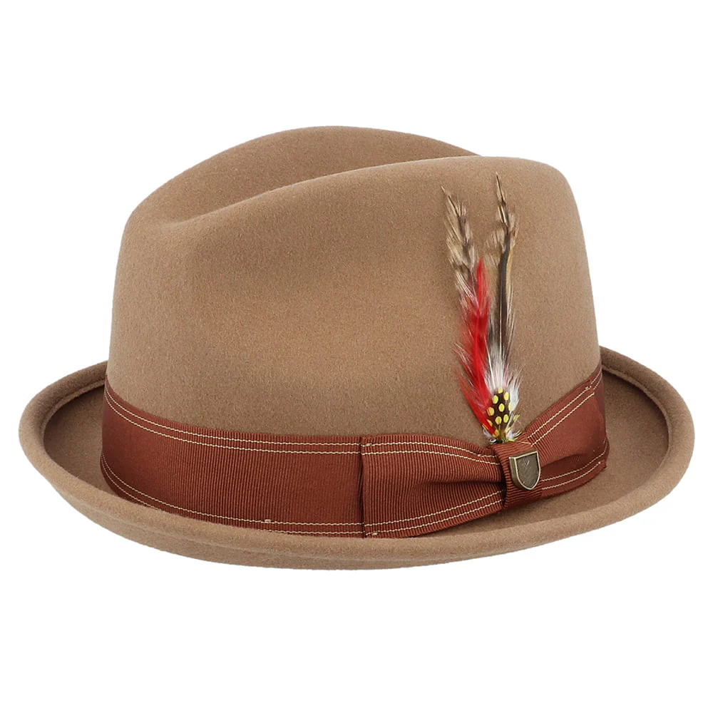 Brixton Gain Trilby Hut aus Wollfilz - Kupferrot