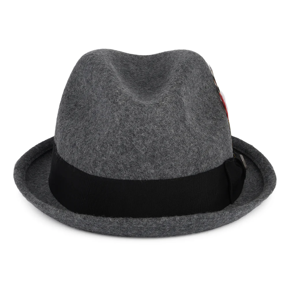 Brixton Gain Trilby Hut aus Wollfilz - Meliertes Dunkelgrau - Image 3