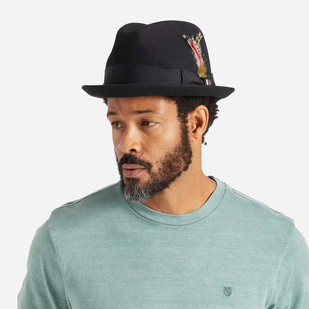 Brixton Gain Trilby Hut aus Wollfilz - Schwarz - Image 6