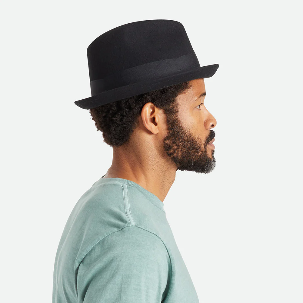Brixton Gain Trilby Hut aus Wollfilz - Schwarz - Image 7