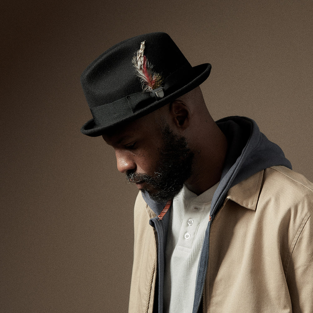 Brixton Gain Trilby Hut aus Wollfilz - Schwarz - Image 9
