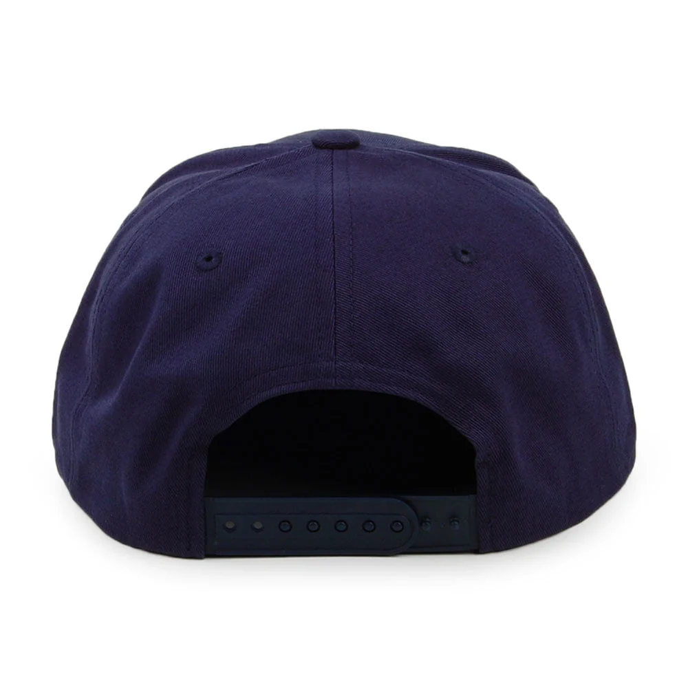 Brixton Gate III Medium Profil Snapback Cap - Marineblau - Image 3