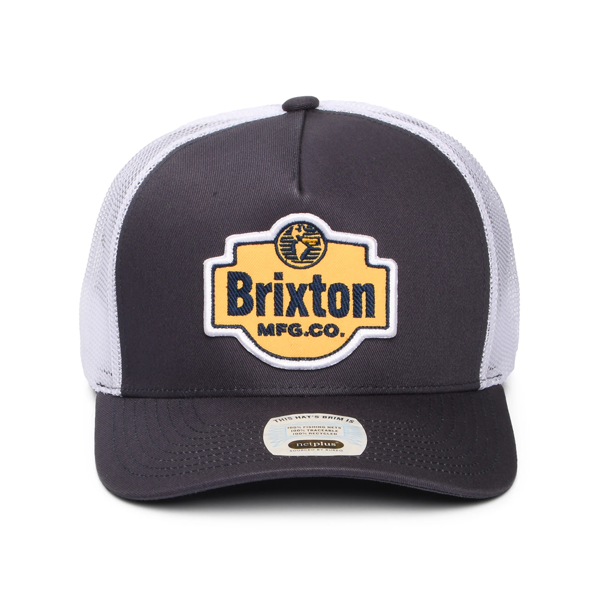 Brixton Genuine Quality C NetPlus MP Trucker Cap - Indigo-Weiß - Image 2