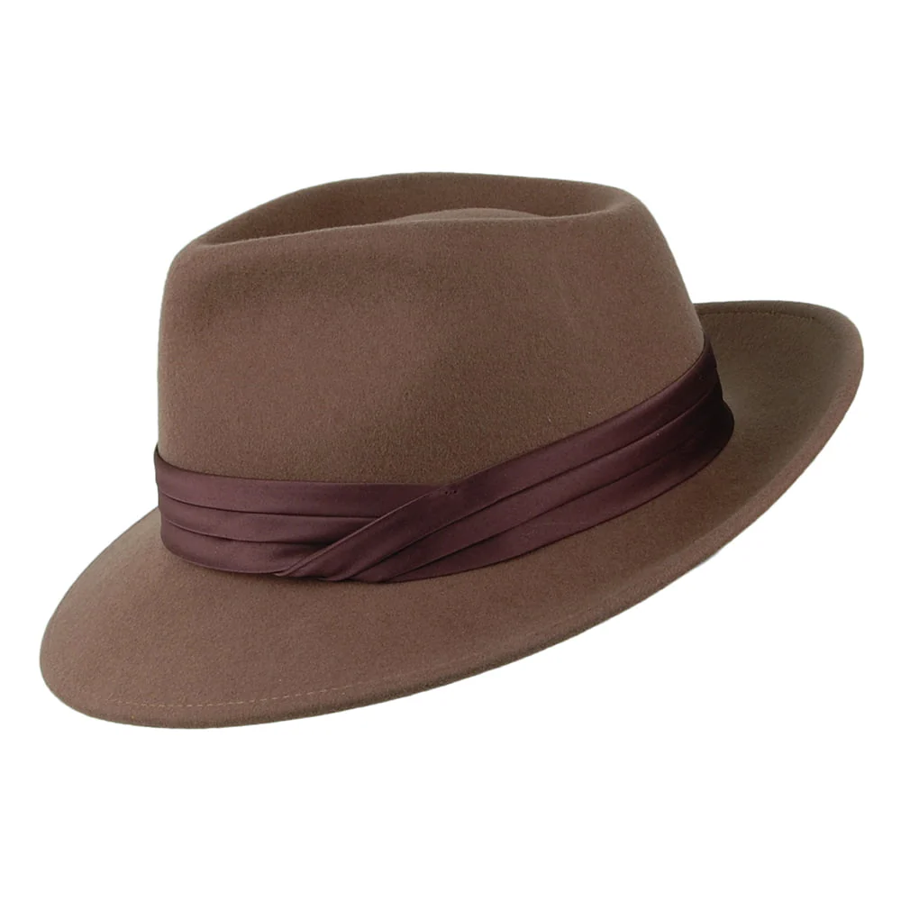 Brixton Goodman Fedora Hut aus Wollfilz - Kamel - Image 2