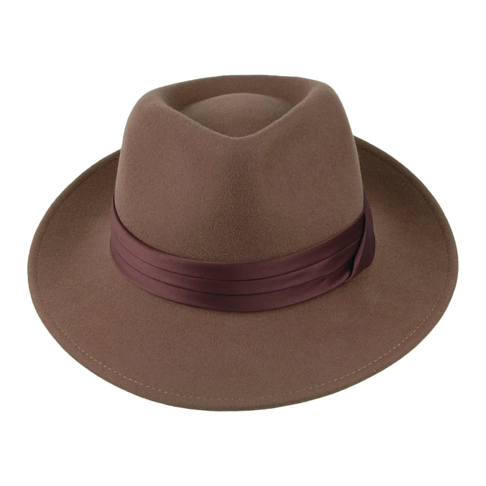 Brixton Goodman Fedora Hut aus Wollfilz - Kamel - Image 3
